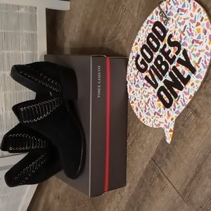 Vince Camuto Black Suede Ankle Boot